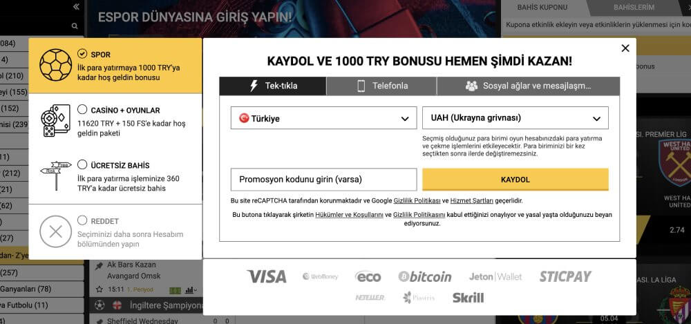 Betandyou Bonus Bahis Programı